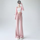 Wearing micro-flare yoga pants for women in spring and summer 2025 thin high waist small quick-drying high hanging flared trousers