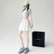 Ballet style white short skirt and skirt for women in spring and summer hot high waist slim A-line fluffy ruffle cake skirt
