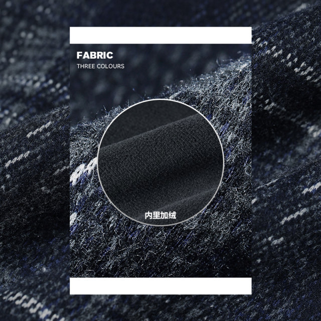 Fairy's Pocket Retro Plaid Straight Velvet Pants Women's 2024 Winter New Loose Drawstring Wide Leg Pants