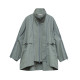 EXCEPTION Exception Women's Spring and Autumn Simple Fashion Gauze Cotton Trench Coat Waterproof Casual Solid Color Jacket