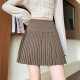 Women's pleated pleated skirt 2025 Spring and Autumn New Hot Girl Style Street Style High Waist Slim A-line Suit Short Skirt