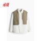 HM men's women's jacket summer long-sleeved business casual lapel commuter thin jacket 1238527

