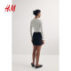 HM women's skirt 2025 summer new casual comfortable temperament simple mini skirt 1261598
