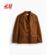 HM women's suit 2025 summer new loose fashion single-breasted simple commuter casual jacket 1266793
