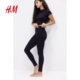 HM women's leggings in summer comfortable, soft casual and fashionable simple high-waisted trousers 1234748