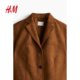 HM women's suit 2025 summer new loose fashion single-breasted simple commuter casual jacket 1266793
