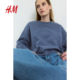 HM Women's Clothing 2025 Summer New Letter Pattern Sweatshirt 1269562
