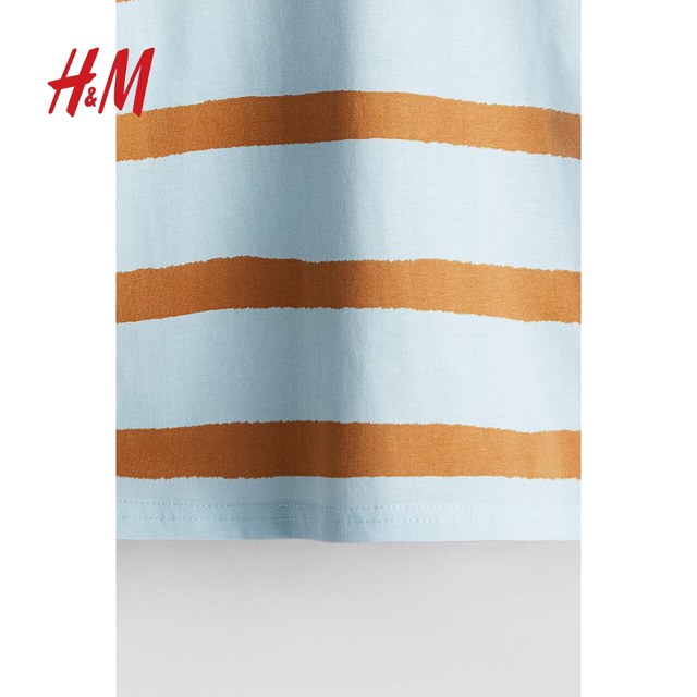 HM children's clothing boys T-shirt summer round neck short sleeve cute cartoon printed children's base shirt top 1216652
