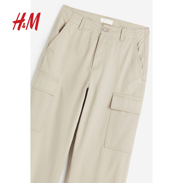 HM women's pants summer fashion simple loose long straight work pants 1195329
