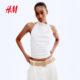 HM2025 summer new women's draped halter neck top1290398