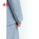 HM Women's Suit 2025 Summer New Loose Lapel Commuter Double Breasted Shoulder Pad Long Sleeve Jacket 1263207
