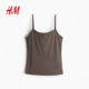 
HM women's vest suspender autumn comfortable slim soft fine fiber suspender shirt 1219178