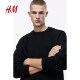 HM men's and women's sweatshirts summer American casual couple's cotton long-sleeved top 1035204
