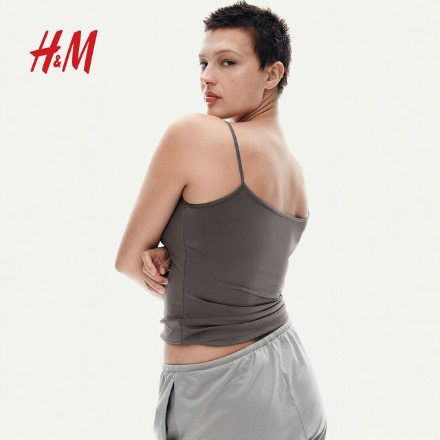 
HM women's vest suspender autumn comfortable slim soft fine fiber suspender shirt 1219178