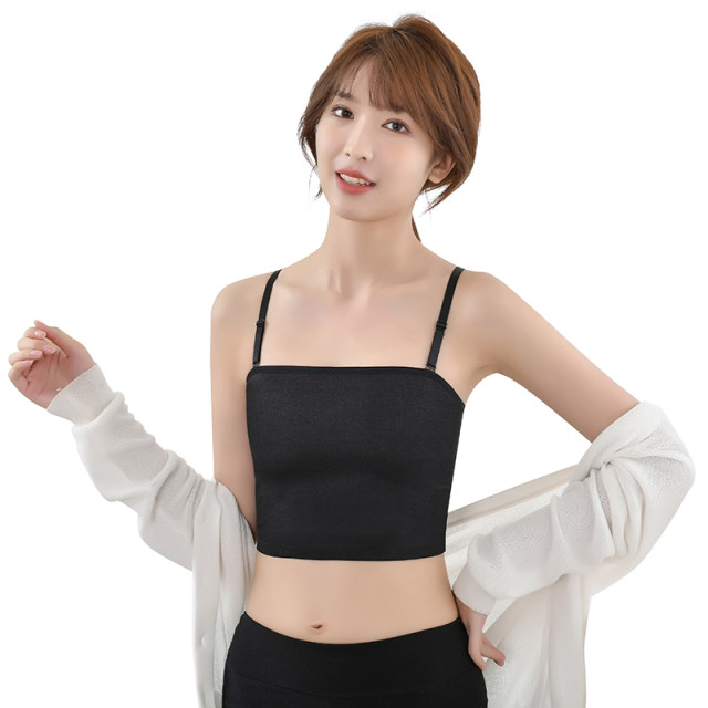 Exported to Japan, solid color no-wire vest-style corset underwear, breast reduction, big breasts, small breasts, thin style without protrusions