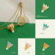 Fan Swear Badminton Necklace Women's Niche Pendant Couple Gift Sports Style Accessories