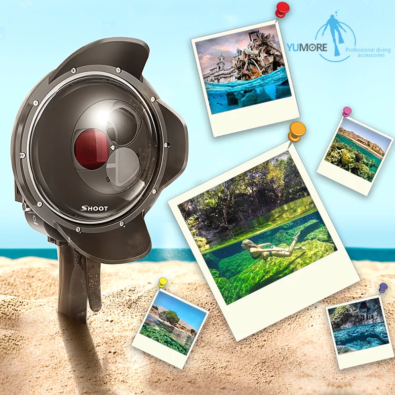 适用于gopro Hero10 9 8球面罩广角分水镜浮潜潜水鱼 适用于gopro Hero10 9 8球面罩广角分水镜浮潜潜水鱼