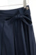 Brand special offer: four-season solid color lace-up skirt side seam zipper A-line intellectual and versatile midi skirt