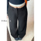 Black wide-leg suit pants for women in summer thin large size fat mm loose slim pear-shaped body casual straight-leg pants