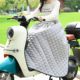 Electric vehicle windshield plus velvet quilt windshield poncho for autumn and winter cold protection and windproof quilt warm knee pads and leggings cycling windshield skirt