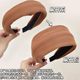 French retro wide-brimmed headband, autumn and winter versatile solid color hairpin headband, high-end, fashionable and high-head headband