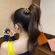 Autumn and winter flocked flower mask hair band widened seamless head rope high elasticity and durable hair rope ponytail ball head