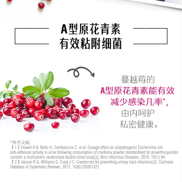 Swisse High Concentration Cranberry Capsules 30 Capsules for Girls Women's Private Care