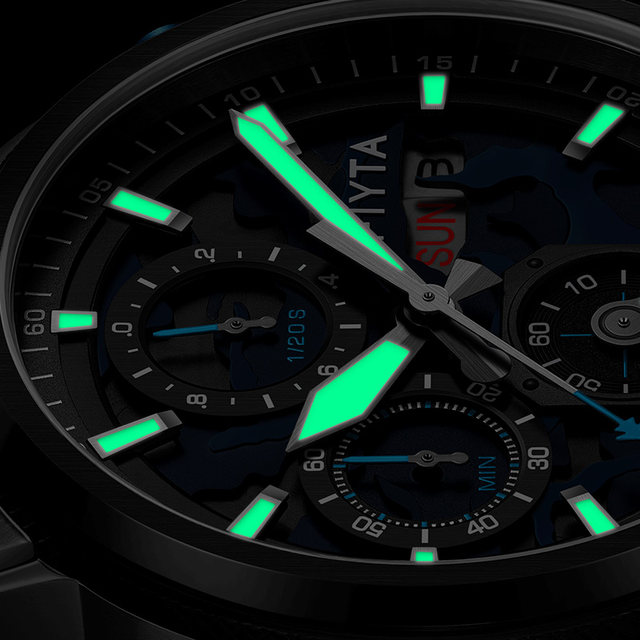 Feiya Watch Men's Special Mentai Watches Multifunctional Battery Waterproof Time Leisure Men's Watch G881006CLW
