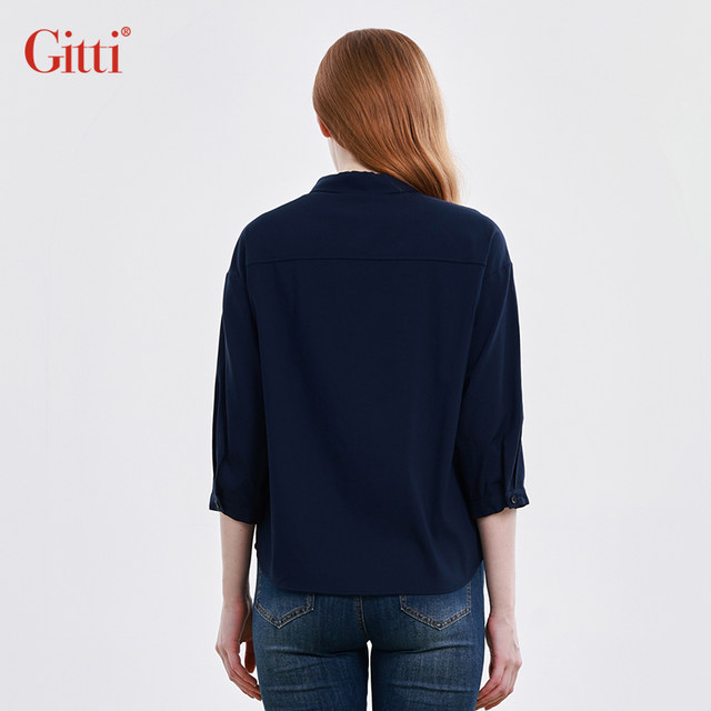 Gitti/Gitti Spring Printed Cubic Sleeve Shirt Women's Loose Large Size Casual Shirt G251009
