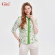 Gitti/Gitti Spring New Five-Pin Sleeve Age Reducing Printed Shirt for Women Slimming Large Size Shirt G251112
