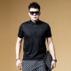 BM casual business men's high-end polo shirt men's short-sleeved T-shirt trendy brand embroidery iron diamond British yuppie summer