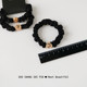 2-piece black head rope cute rabbit small intestine circle high elastic hair rope rubber band temperament tied ponytail hair ring