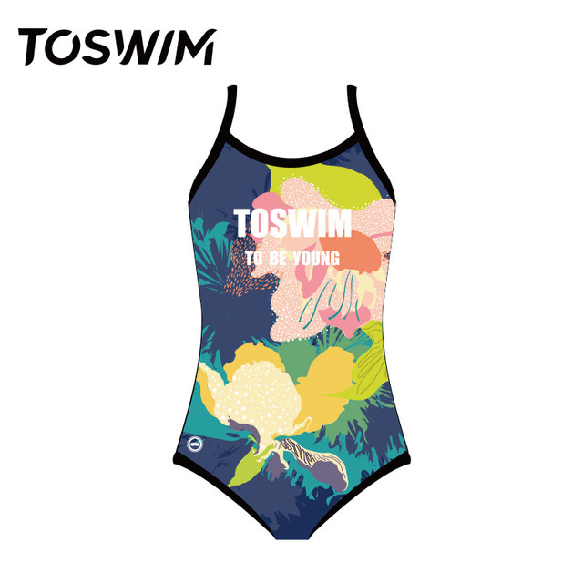 TOSWIM Children's Swimsuit Girls, Girls, Girls and Girls, Fast drying sunscreen, triangle swimsuit, hot spring swimsuit
