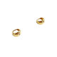RTEP French Little Golden Beans S925 sterling silver simple niche plain hoop earrings classic cold style earrings for women