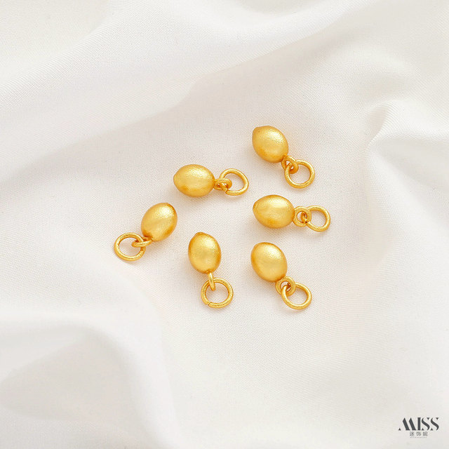 Vietnamese sand gold color protection peace and joy Ruyi gourd bell golden egg pendant DIY bracelet necklace pendant accessories