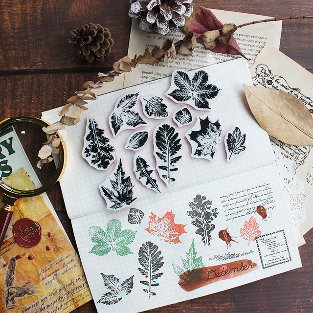 Moodtape. Transparent rubber seal cotton butterfly plant perpetual calendar retro hand account material seal rubber chapter
