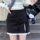 Xiaoyi Xianqiu Winter New Mao Woorser Design Variable Slim Slim Slot Ladder Short Skirt Female A -Blind Skirt