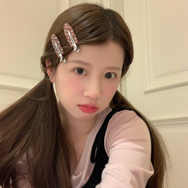 
2 packs of polka-dot makeup clips, hairpins, versatile girl's heartbreaking hair bangs clips, side clips, sweet temperament hair accessories