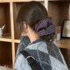 
Rich autumn and winter! Retro woolen plaid large intestine hair rope women's low ponytail hair rubber band headband hair tie hair accessories