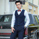 Groomsmen's suit summer brothers suit vest white shirt dress wedding groom wedding suit large size western style