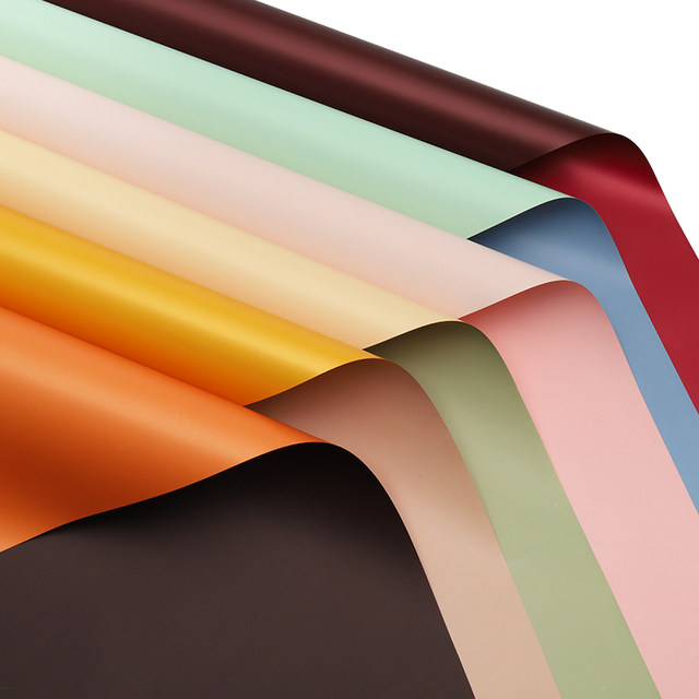 Flower wrapping paper flower shop flower art wrap flower paper double sided two color Ouya paper Korean bouquet flower basket rose material