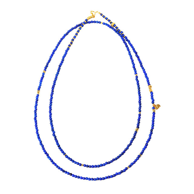 Lapis Lazuli Bracelet Crystal Lapis Lazuli Necklace Women's Clavicle Chain Very Thin 1mm Necklace Bracelet Ring Ring White
