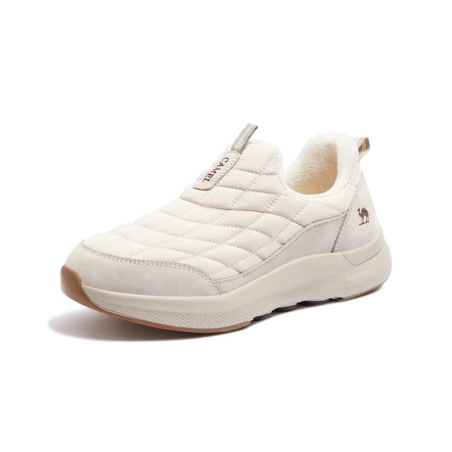 Camel lightweight, soft, elastic, comfortable, warm and cold-resistant cotton shoes without laces