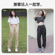 Camel women's outfits and work pants 2025 summer new style light and breathable outdoor sports and casual long pants for men and women
