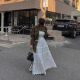 Korean official website purchase autumn and winter sweet girl sweet layered lace hooked long skirt skirt