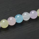 Morganite chalcedony sparse beads five-color chalcedony round beads DIY semi-finished jewelry accessories color crystal material bag
