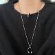 
Hip-hop fashion music headphones pendant long necklace for women, old retro sweater chain male couple