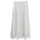 Fine rice customization Korean pleated chiffon skirt versatile solid color cake skirt elastic waist droop A-line long skirt new
