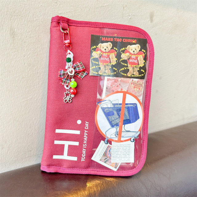 Document storage, passport, account bag, bills, maternal and infant epidemic prevention bag, photo album, loose-leaf book storage bag, large-capacity pencil bag