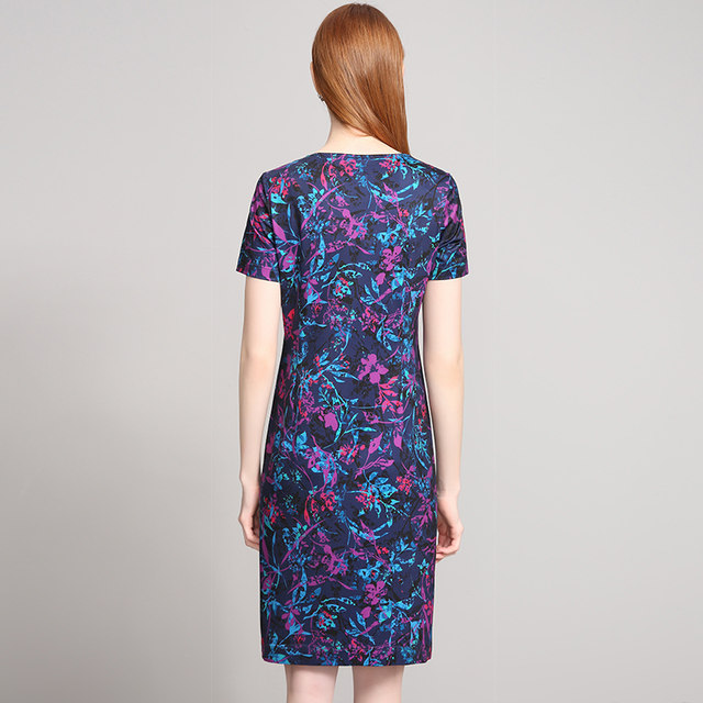 Miaocai flagship store middle-aged and elderly cheongsam dress for women fashionable and fashionable 2025 summer new mid-length skirt